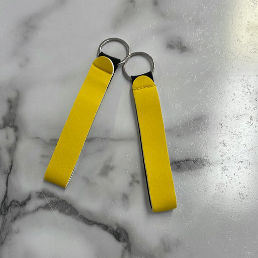 Wristlet Neoprene Sub Keyring- Yellow