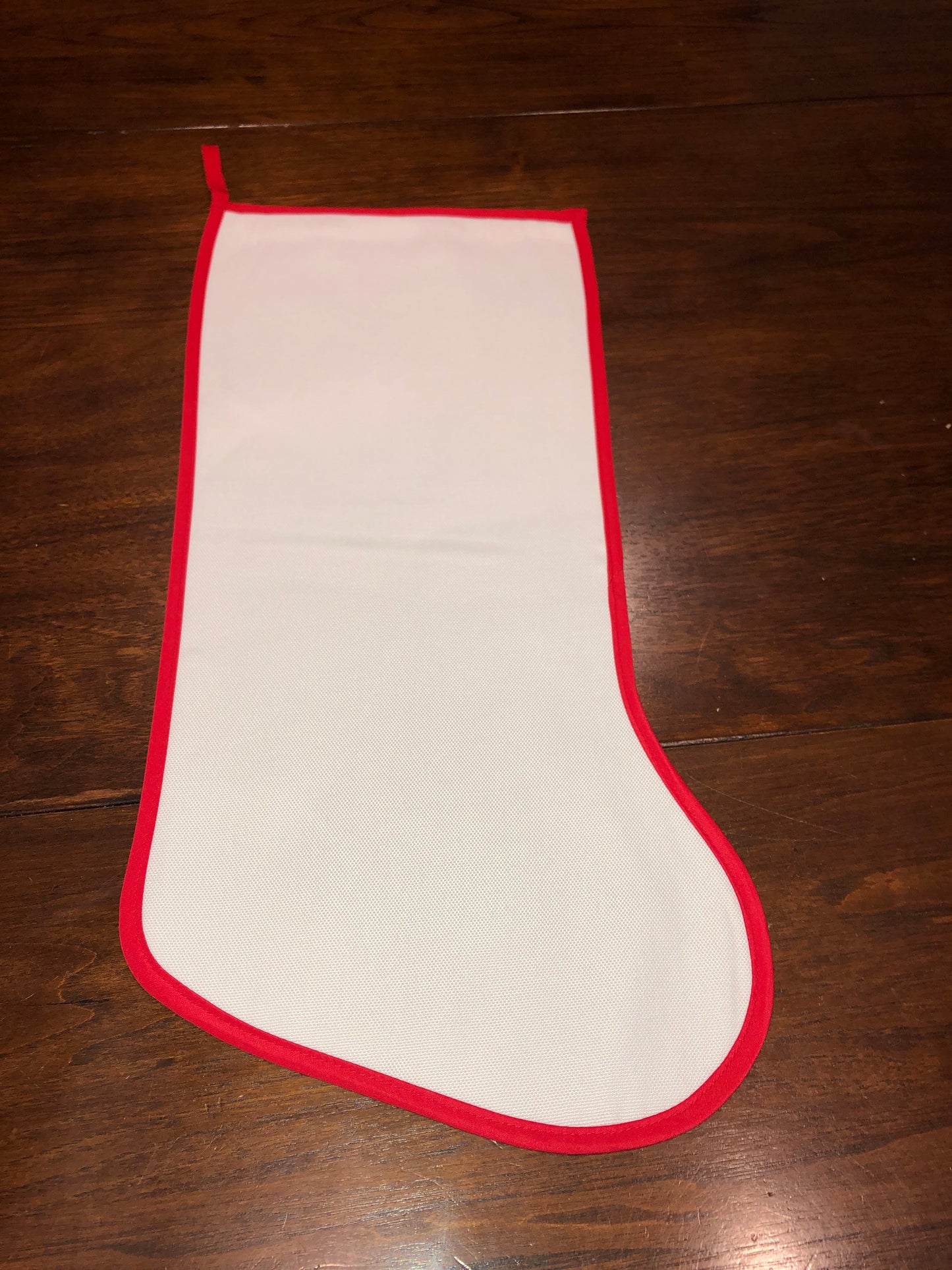 Sublimation Blank Stocking with Red
