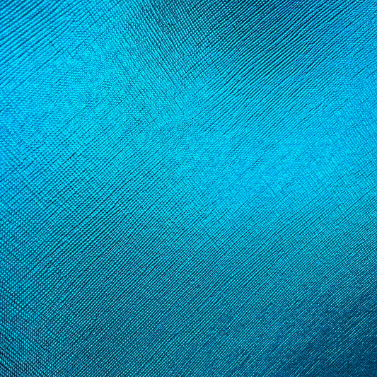 Glossy Cross Pattern Faux Leathers Teal