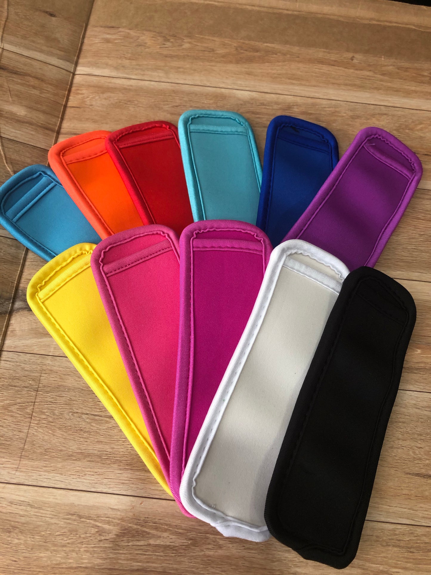 Solid color freezie holders