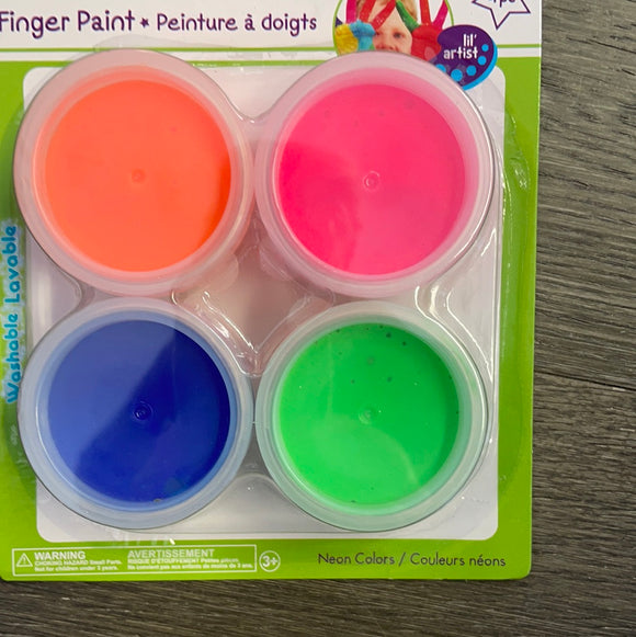 FingerPaint Tubs :  Neons