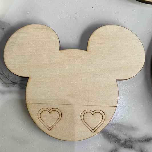 Birch Hearts Mouse Head