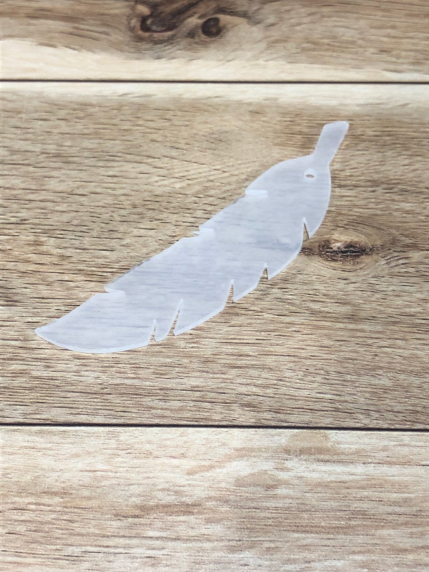 Feather Acrylic for Keychain with hole