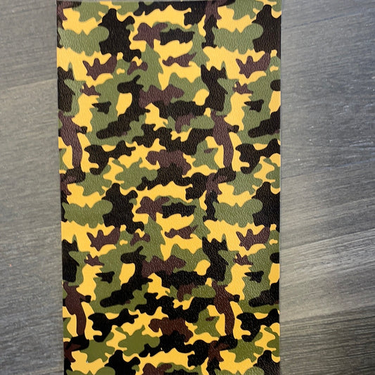 Camo (Yellow, Green and Black) Faux Leather