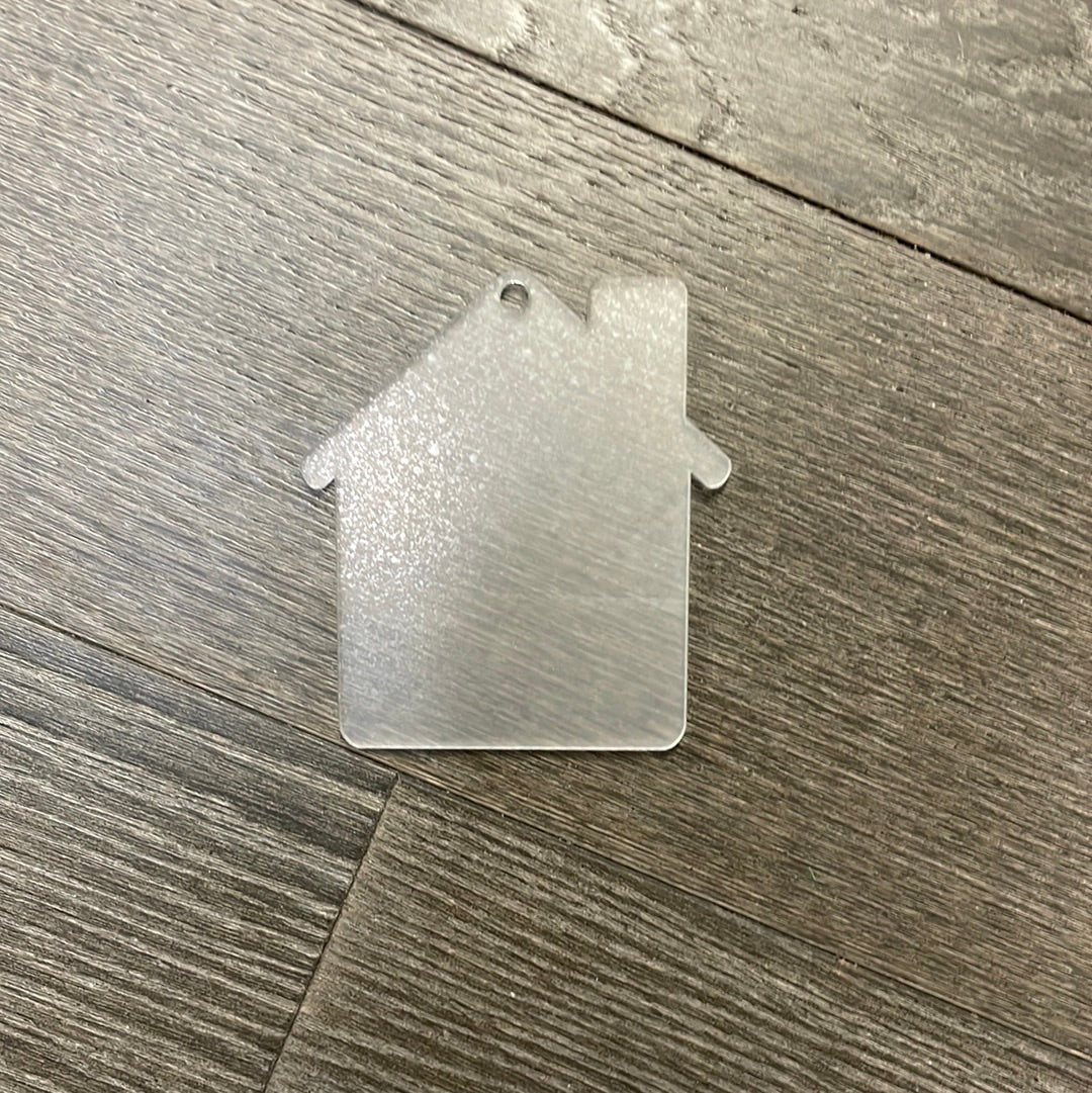 3.5" Acrylic House Blank w Hole