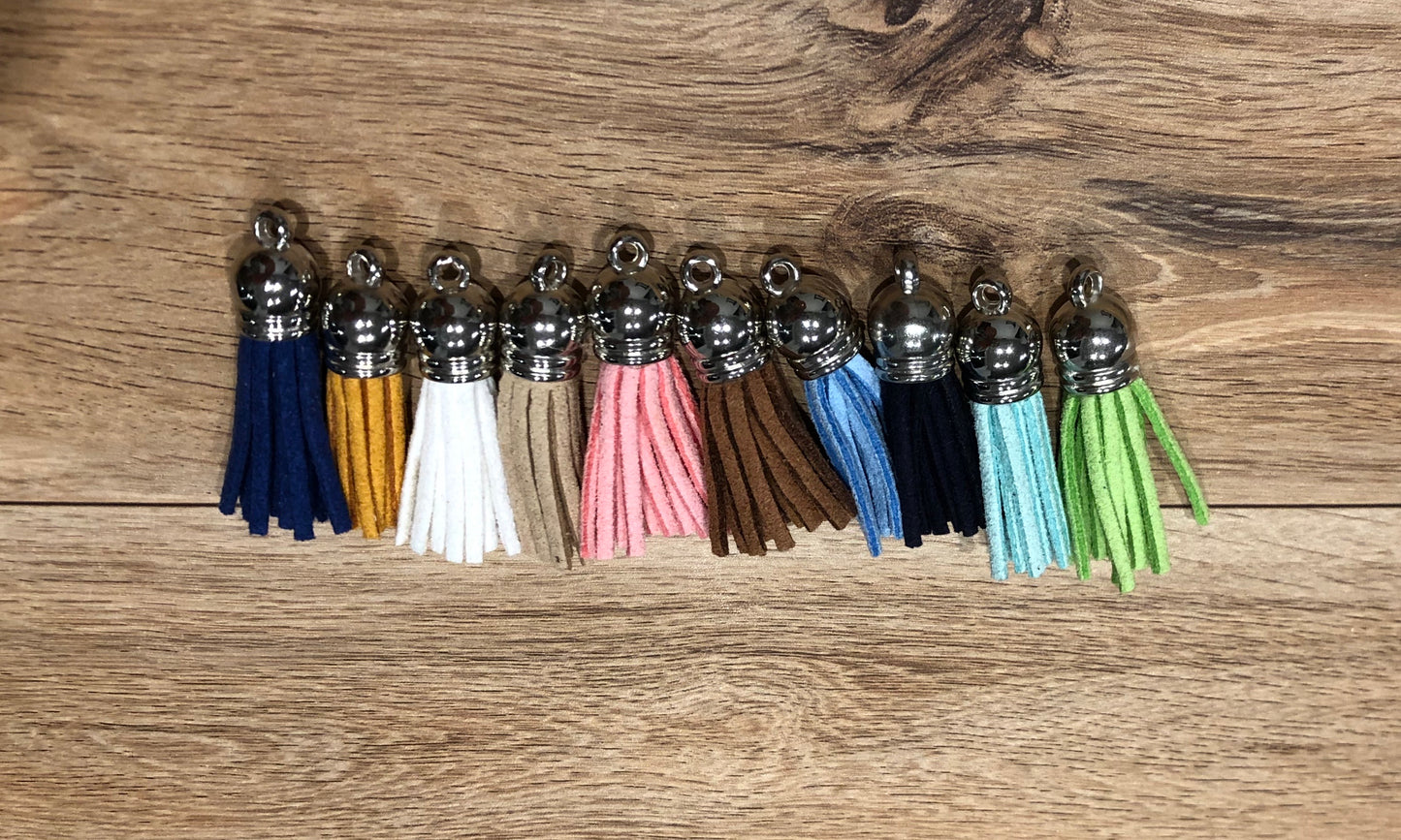 Tassels- 1.5 inch Assorted Colours with Silver Top
