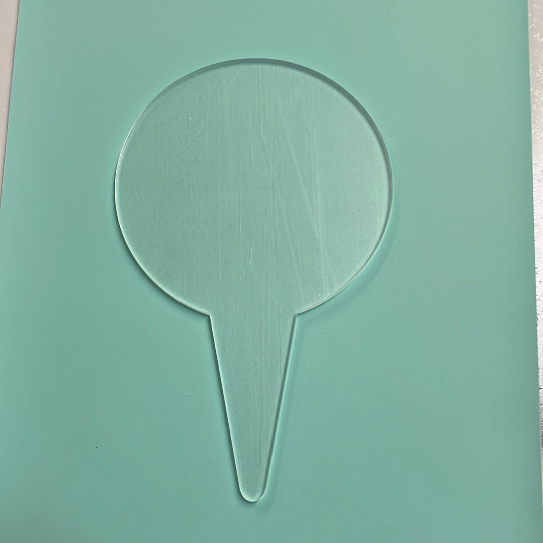 Round Cake Topper Acrylic