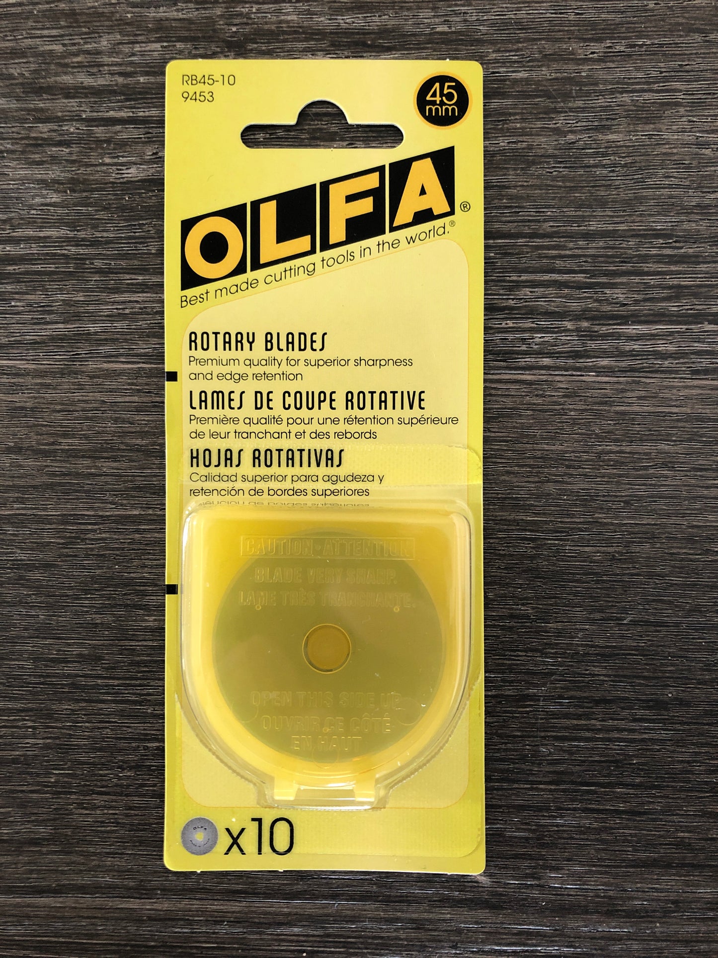 Olfa Tungsten Steel Blades Replacements 45 MM, 10 Pack