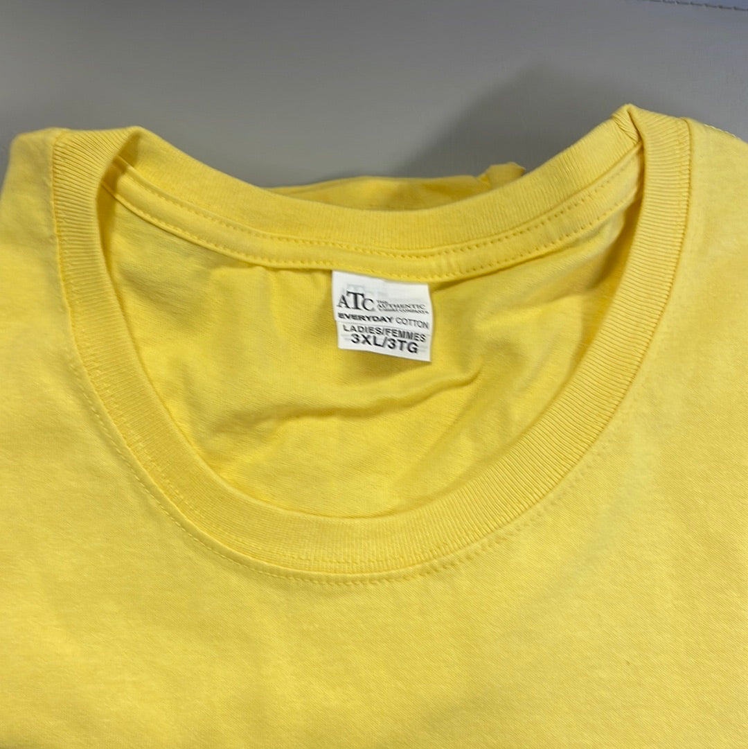 Yellow Cotton TShirt  Ladies by ATC