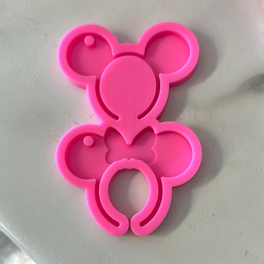 Mouse ears Mr/Ms  Silicone Mold