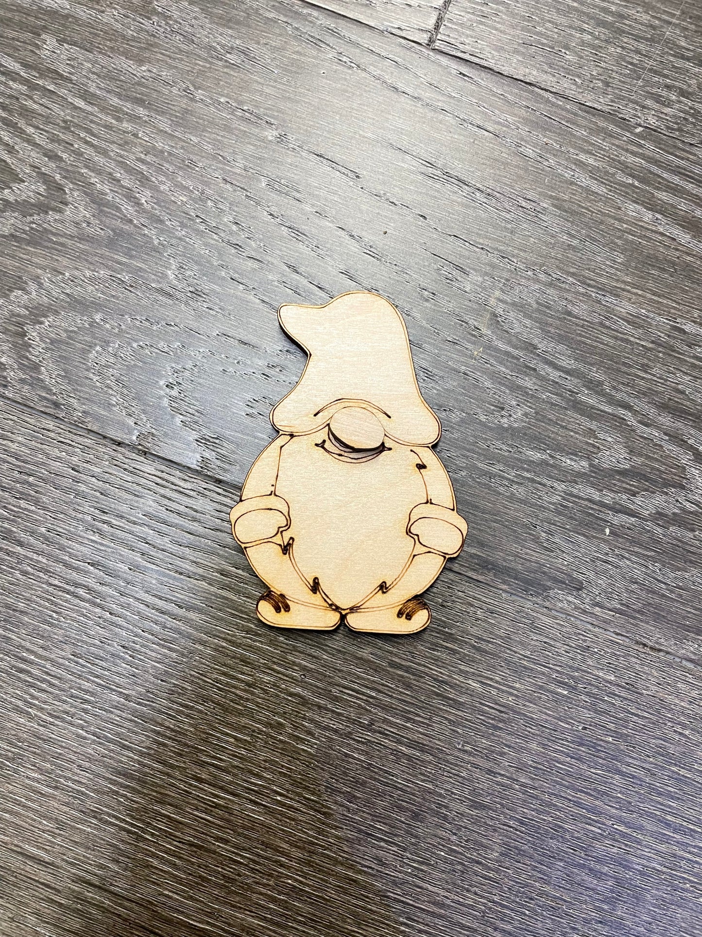 Laser cut birch Gnomes