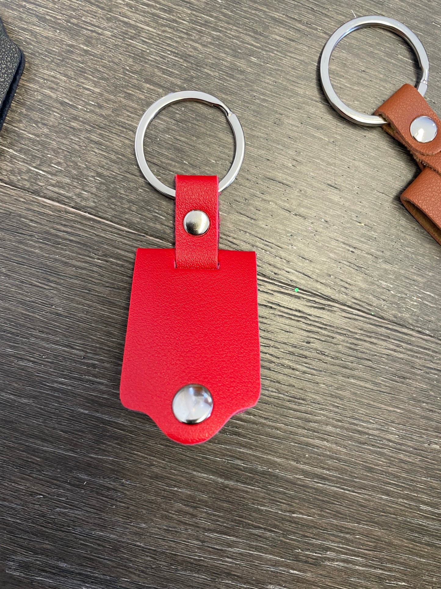 Leather Snap Key Ring for Sublimation