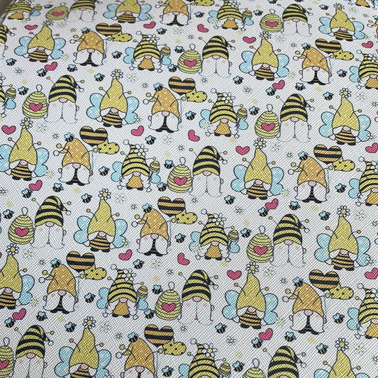 Gnomes w Bees Faux leather