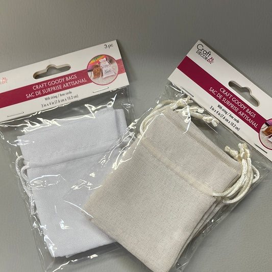 Polyester Goody Bag- 3 x 4 inch with string (3 pack)