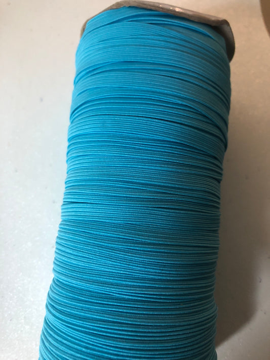1/4 “ (6mm) elastic  Peacock