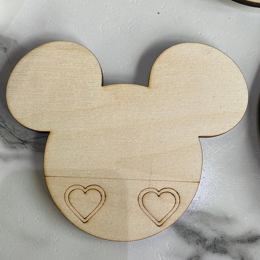 XS Birch Hearts Mouse Head
