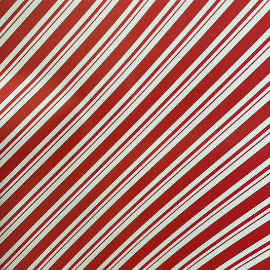 Candy Cane Stripes Patterned Permanent Vinyl