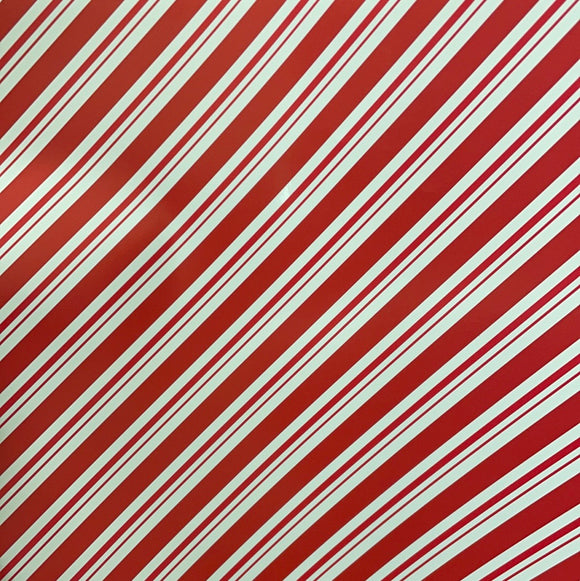 Candy Cane Stripes Patterned Permanent Vinyl