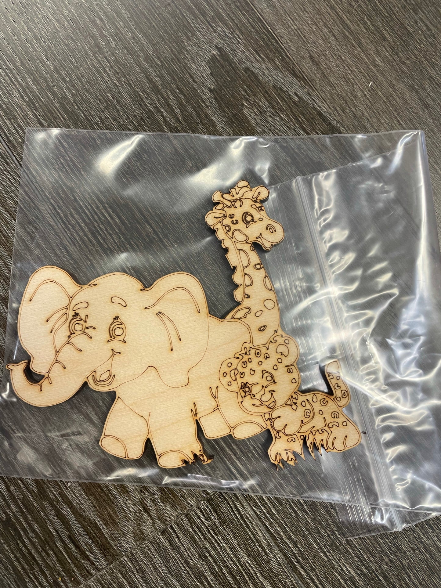 Elephant laser cut