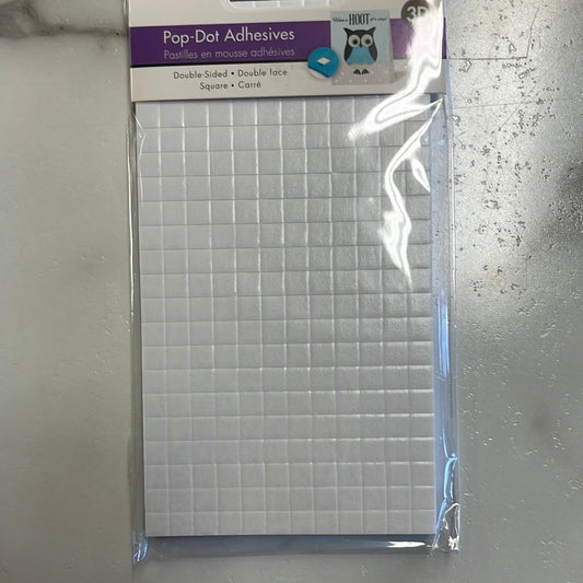 3D Pop-Dot Adhesives 0.25 in (6.3mm) Square