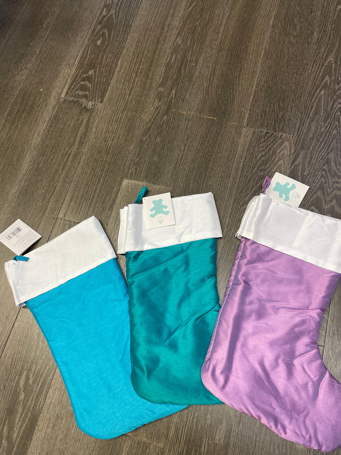 Embroider Buddy Satin Stocking - Teal Blue