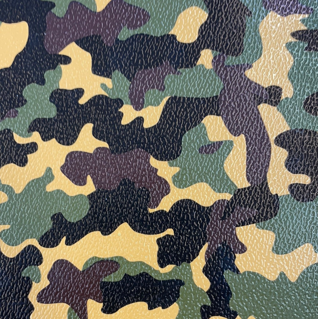 Camo (Yellow, Green and Black) Faux Leather