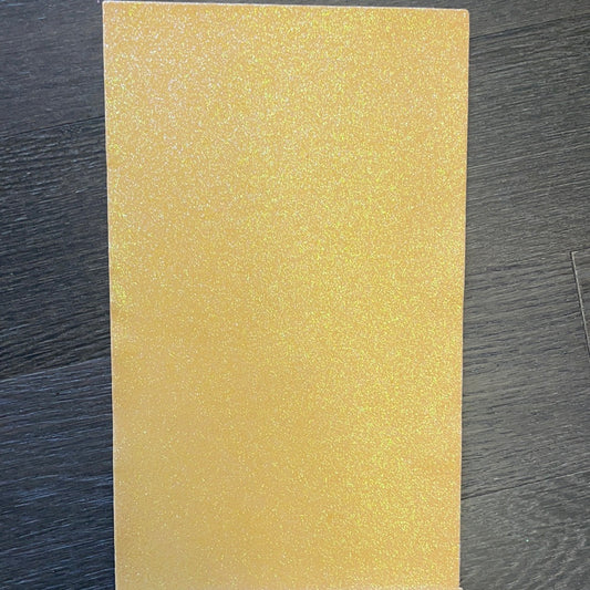 Fine Glitter Faux Leather Yellow