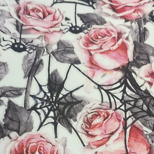 Roses and Spiders Patterned HTV