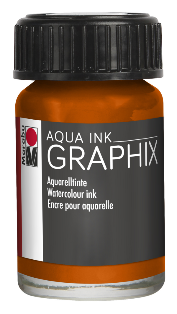 Marabu Graphix Aqua Ink ORANGE 013 – Craft Enablers