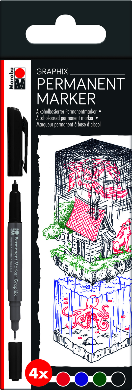 Graphix Permanent Alcohol Markers - Once Upon A Time 4pk