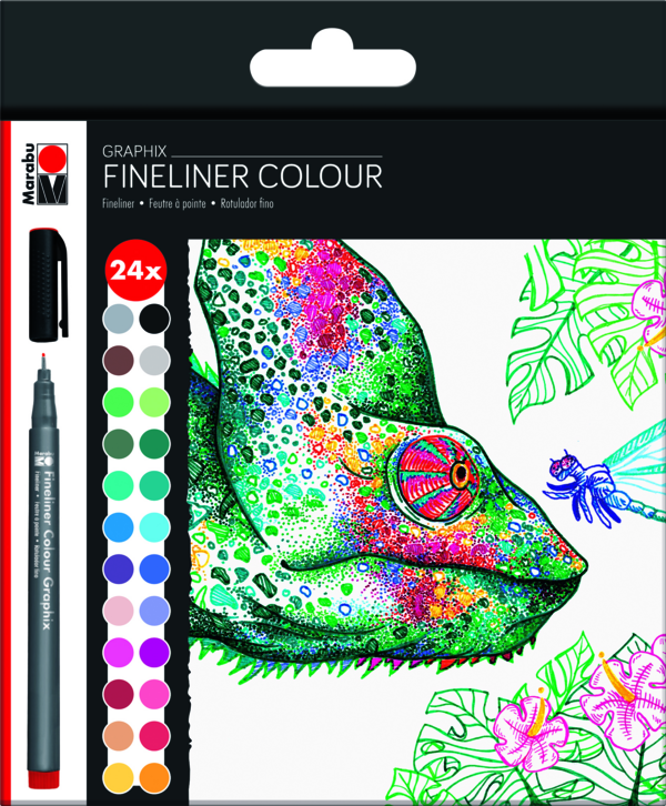 Marabu Color Graphix FineLiner 24PK HYPNOTIZE
